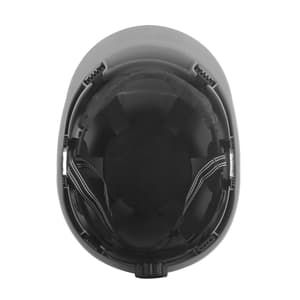 Karam ISI Marked Shelblast Safety Helmet With Plastic Cradle Peak & Ratchet Type Adjustment (Apex Grey), PN542