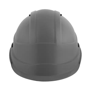 Karam ISI Marked Shelblast Safety Helmet With Plastic Cradle Peak & Ratchet Type Adjustment (Apex Grey), PN542