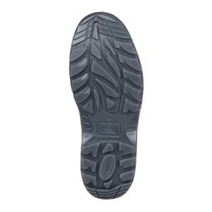 Karam Men's Ankle Height Apollo Print Leather Safety Shoe - Steel Toe (Black), FS21BL(RO)