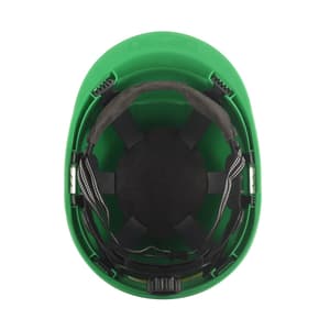 Karam ISI Marked Shelblast Safety Helmet With Plastic Cradle Peak & Ratchet Type Adjustment (Hyd Green), PN542
