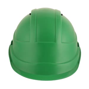Karam ISI Marked Shelblast Safety Helmet With Plastic Cradle Peak & Ratchet Type Adjustment (Hyd Green), PN542