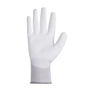 Karam White Supported Hand Gloves (Large) (Pack Of 12 Pair), HS21