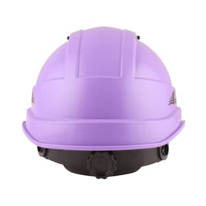 Karam ISI Marked Shelblast Safety Helmet With Plastic Cradle Peak & Ratchet Type Adjustment (UT Violet), PN542