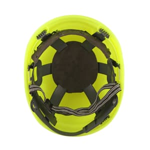 Karam ISI Marked Shelblast Safety Helmet Without Peak (Fluorescent Green), PN545