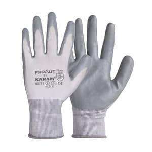 Karam White Supported Hand Gloves (Large), HS31