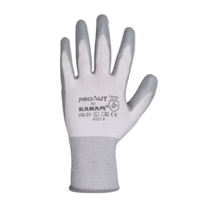 Karam White Supported Hand Gloves (Large), HS31