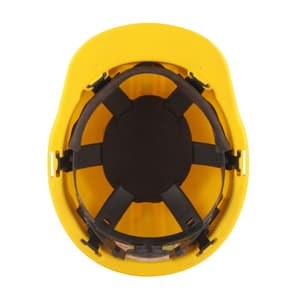 Karam ISI Marked Sheltek Safety Helmet With Ratchet Type Adjustment (Yellow), PN581