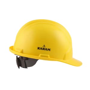 Karam ISI Marked Sheltek Safety Helmet With Ratchet Type Adjustment (Yellow), PN581