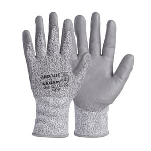 Karam Grey Supported Hand Gloves (Extra Large) (Pack Of 12 Pair), HS41