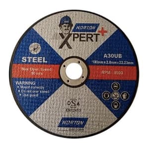 Norton Xpert 125 x 3 x 22.23 mm Cut-Off Wheels (Pack Of 120 Pcs), RX04