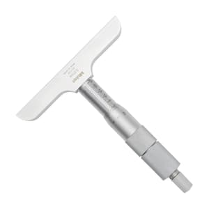 Mitutoyo 0 - 12 inch Depth Micrometer with Interchangeable Rods (4 inch Base Width), 129-150