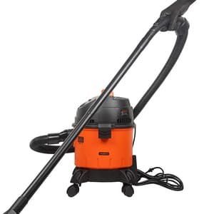Black+Decker 15-Litre, 1400 Watt, 16 KPa High Suction Wet & Dry Vacuum Cleaner & Blower with HEPA Filter & Reusable Dustbag (Red/Grey), WDBD15-IN