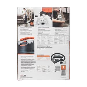 Black+Decker 20-Litre, 1200 Watt, 16 KPa High Suction Wet & Dry Vacuum Cleaner & Blower with HEPA Filter & Reusable Dustbag (Red/Grey), WDBD20