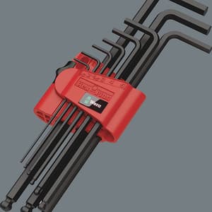 Wera 950 / 9 Pcs Hex-Plus 6 SB L-key Set Metric BlackLaser, 05073596001