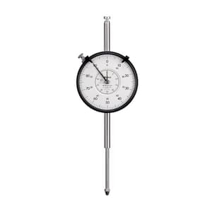 Mitutoyo 0 - 50 mm Large Dial Face & Long Stroke Dial Indicator, Lug Back - Series 3, 3058S-19