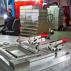 Bessey 35 mm Horizontal Toggle Clamp with Open Arm & Horizontal Base Plate, STC-HH20