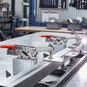 Bessey 35 mm Horizontal Toggle Clamp with Open Arm & Horizontal Base Plate, STC-HH20