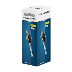 Hogert 14 mm - 30 mm, 3/8 inch Hex Bi-Metal Holesaw Mandrel, HT6D462