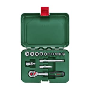 Bosch 14 Pcs 1/4 Inch Sq. Drive Socket Set, 1 600 A02 BY0