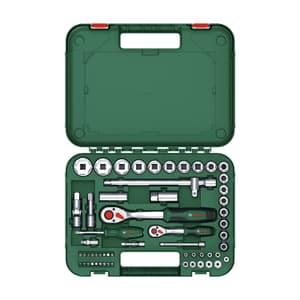 Bosch 57 Pcs 1/4 & 1/2 inch Sq. Drive Socket Set, 1 600 A02 Z9G