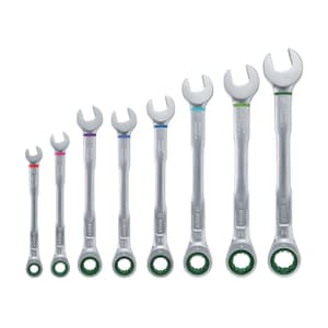 Bosch 8 Pcs Ratchet Combination Wrench Set, 1 600 A02 7PS