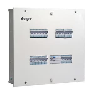 Hager Novello+ 4 Way Single Door - TPN DBs (IP30), VYT04CD