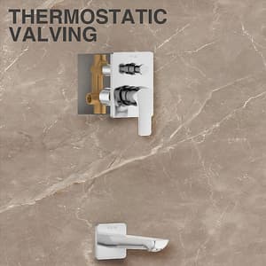 Kohler Aqua Turbo 230 Recessed Non-thermostatic Bath & Shower Manual Valve In Polished Chrome Finish, K-75201IN-CP