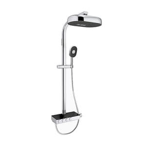 Kohler Anthem 4-Way Thermostatic Valve & Bath/shower Column with Multifunction Rainhead & Handshower, K-26334IN-9-CP