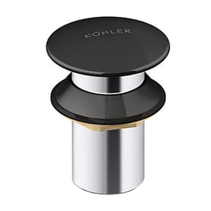 Kohler Pop-up Drain Without Overflow in Black Finish, K-24740IN-7