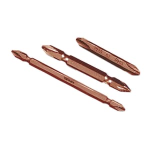 Taparia PH3 x PH3 (Size) x 110 mm (Length) Phillips Double Head Screw Driver Bits (Pack of 50 Pcs), SBPP 11033