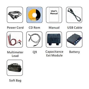 Owon 100 MHz / 1GS/s Dual Channel AWG Multimeter Touch Screen Digital Storage Oscilloscope VGA, XDS 3102A