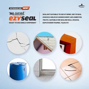M-Seal Ezyseal 85 gms Elastomeric Sealant (Pack of 6 Pcs)