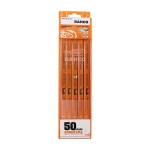 Bacho 300 x 12.5 x 0.63 mm, 24 TPI HSS-BiMetal Hard Hacksaw Blade (Pack Of 10 Pcs)