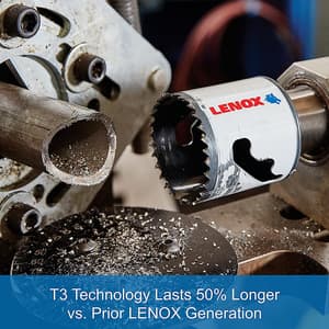 Lenox 67 mm / 2-5/8 inch Bi-Metal Speed Slot Hole Saw With T3 Technology, 3004242L