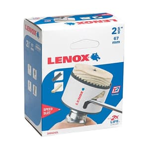 Lenox 67 mm / 2-5/8 inch Bi-Metal Speed Slot Hole Saw With T3 Technology, 3004242L