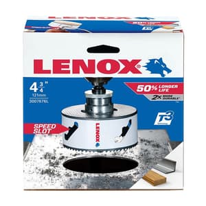 Lenox 121 mm / 4-3/4 inch Bi-Metal Speed Slot Hole Saw With T3 Technology, 3007676L