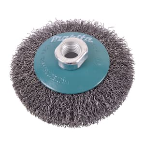 Makita 100 mm Dia. Wire Bevel Brush with Crimped Wire, D-39827