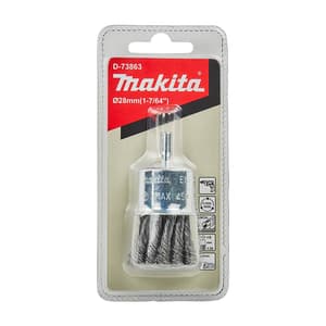 Makita 28 mm Dia. Straight Shank Knotted Wire End Brush, D-73863