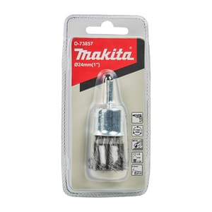 Makita 24 mm Dia. Straight Shank Knotted Wire End Brush, D-73857
