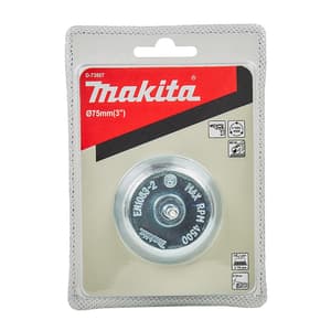 Makita 75 mm Dia. Straight Shank Cup Brush With Knotted Wire, D-73807