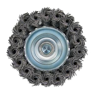 Makita 75 mm Dia. Straight Shank Cup Brush With Knotted Wire, D-73807