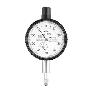 Mitutoyo 0 - 5 mm Dial Indicator with Flat Back, 1045AB
