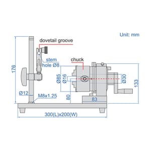 Insize 24 - 64 mm Concentricity Gauge without Dial test indicator, 4786-2