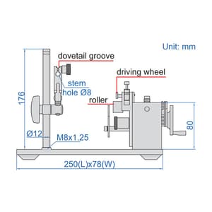 Insize 3.5 - 25 mm Concentricity Gauge without Dial test indicator, 4789-1A