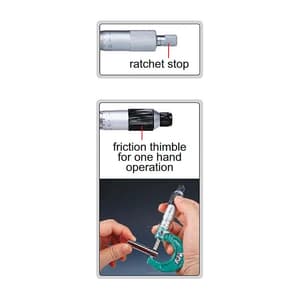 Insize 0 - 150 mm Outside Micrometer Set (Pack of 6 Pcs), 3203-1506A