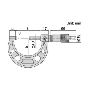 Insize 0 - 150 mm Outside Micrometer Set (Pack of 6 Pcs), 3203-1506A
