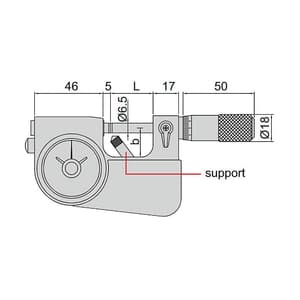 Insize 25 - 50 mm Indicating Micrometer, 3332-50