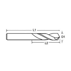 Totem 1.80 x 36 mm HSS Parallel Shank Twist Drill Stub Series (Pack of 10 Pcs), FBR0200321