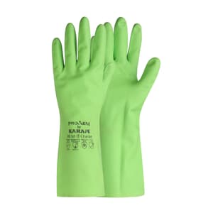 Karam Unsupported Nitrile Rubber Flocklined Gloves (Pack Of 12 Pair), HS101
