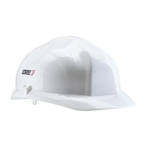 Udyogi Ultra 5000 Series Helmet With Plastic Suspension & Slip Fit Adjustment (White), 5000L